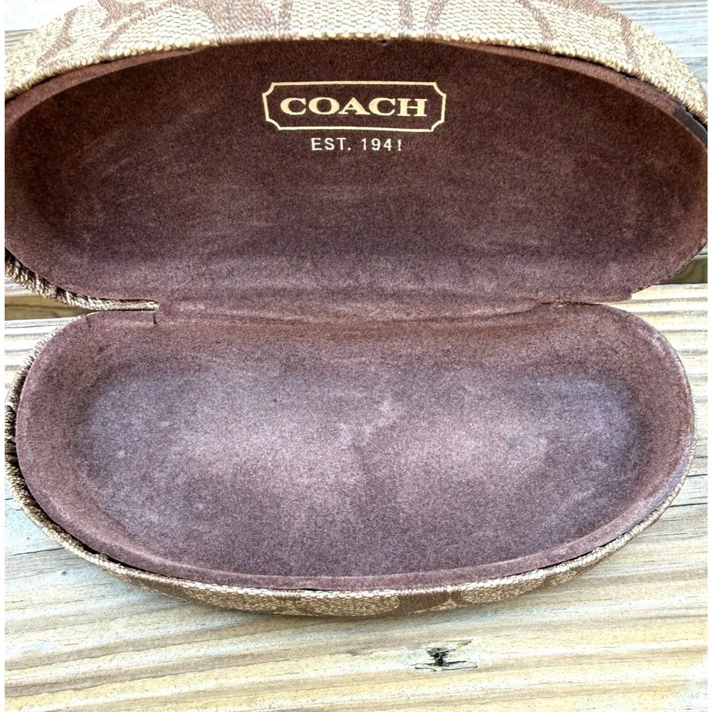 Coach HC6149 5583 Tortoise Glitter Signature C Eyeglass Frames 52-17 Coach Case